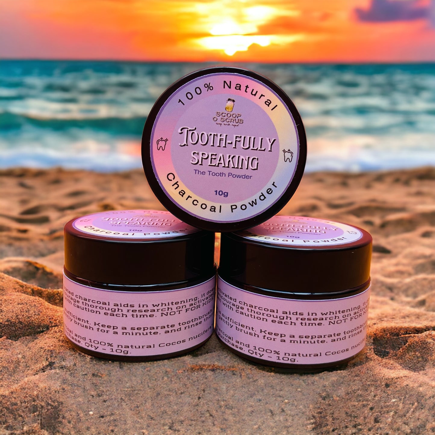 Toothfully Speaking - Tooth Charcoal - Scoop O Scrub