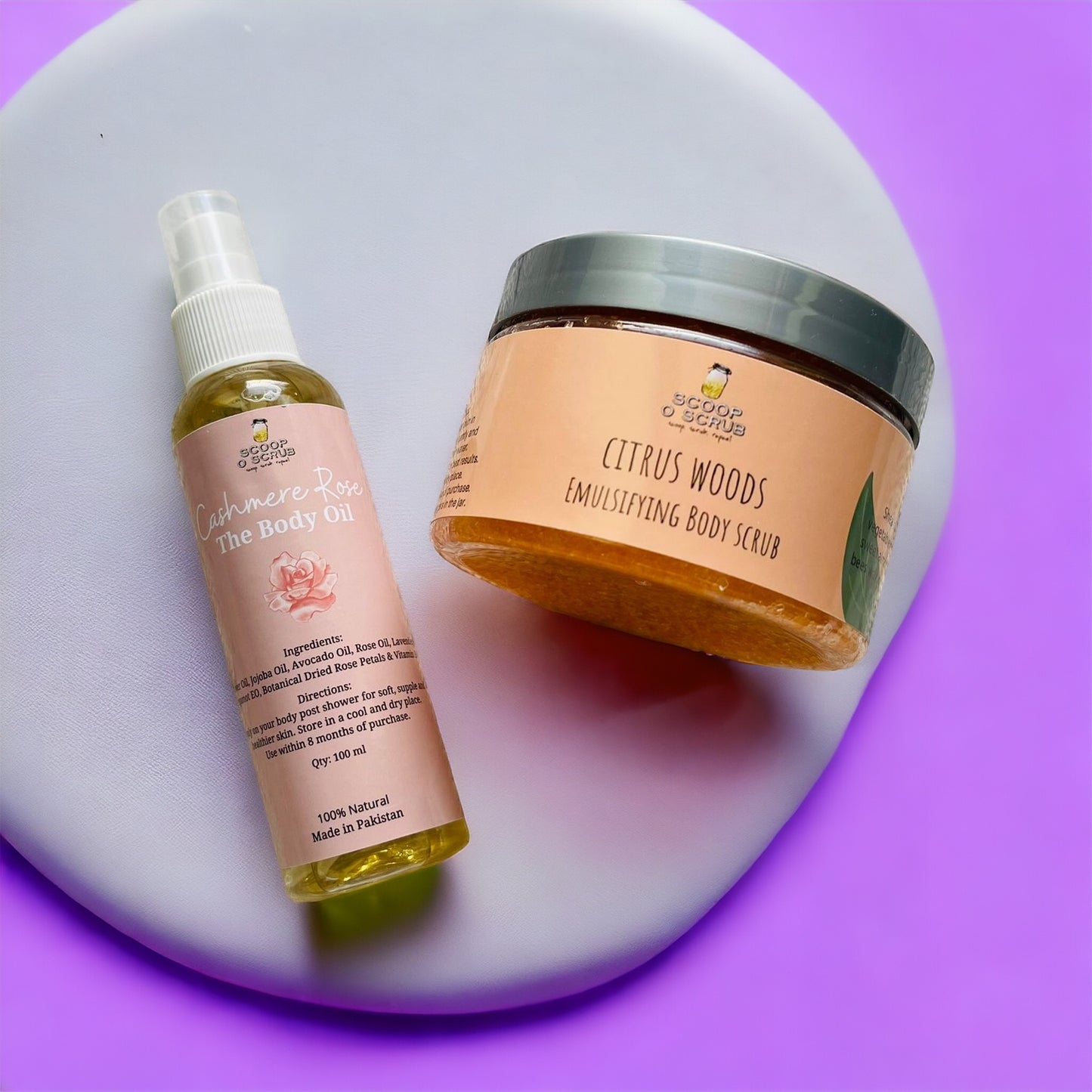 Citrus woods and Cashmere rose - Scoop O Scrub