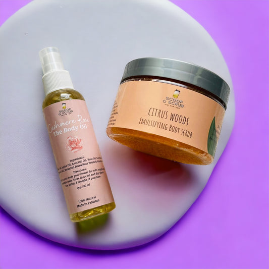 Citrus woods and Cashmere rose - Scoop O Scrub