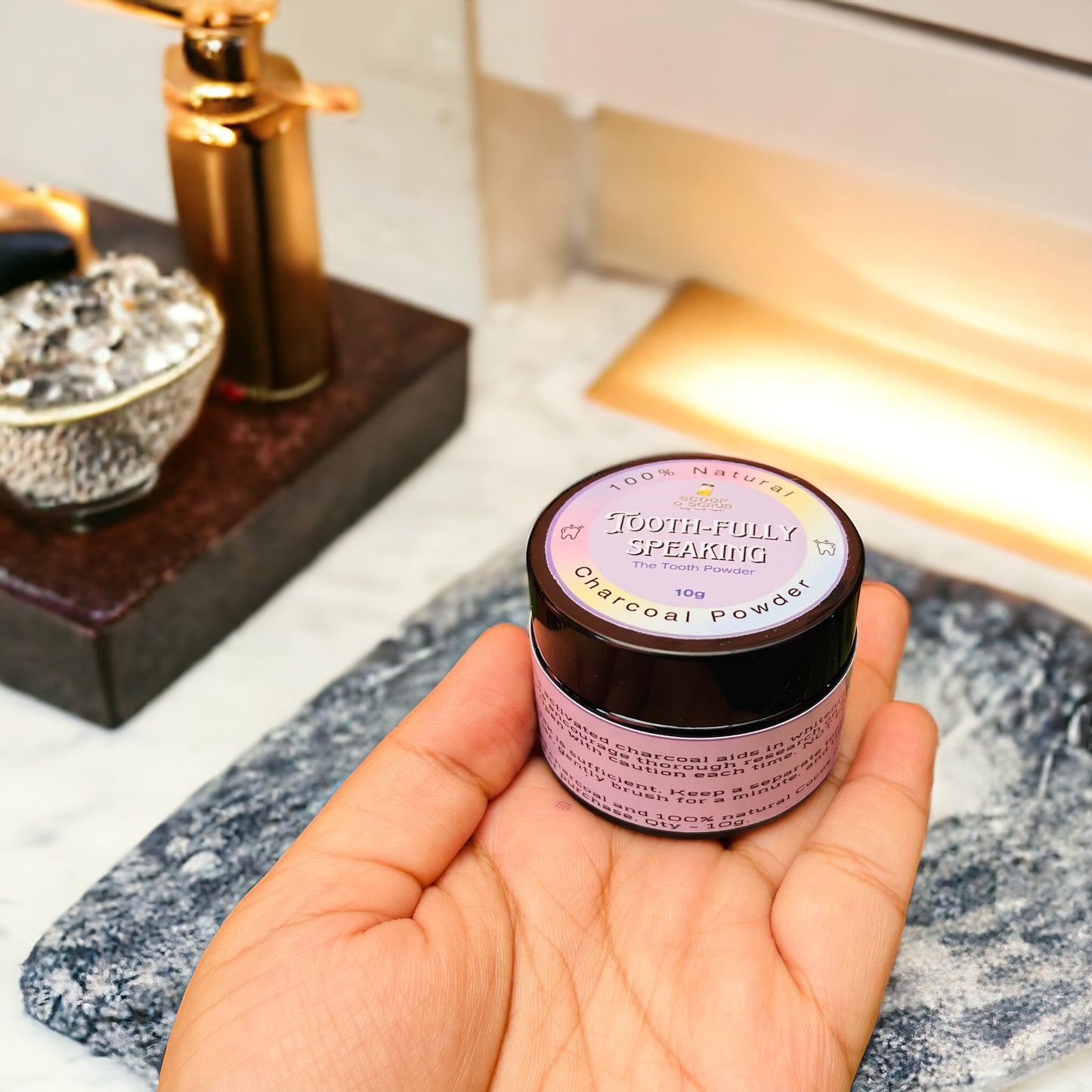Toothfully Speaking - Tooth Charcoal - Scoop O Scrub