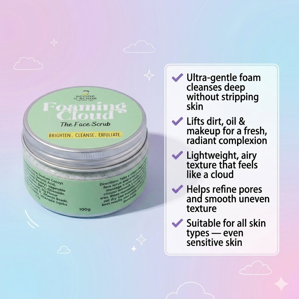 Foaming Cloud - The Face Scrub