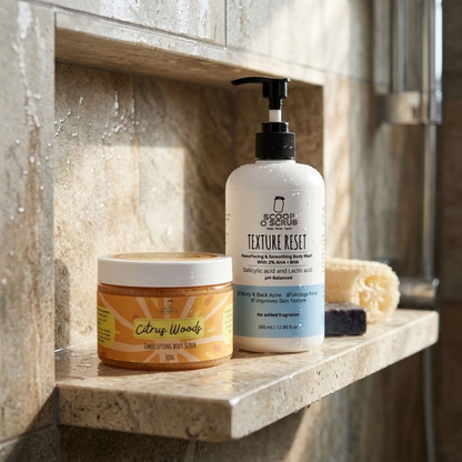 Texture Reset Body Wash & Citrus Woods Body Scrub