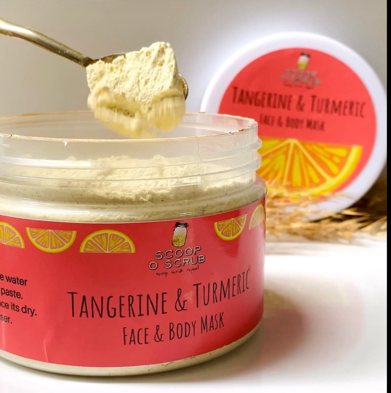 Tangerine & Turmeric - Face and body mask