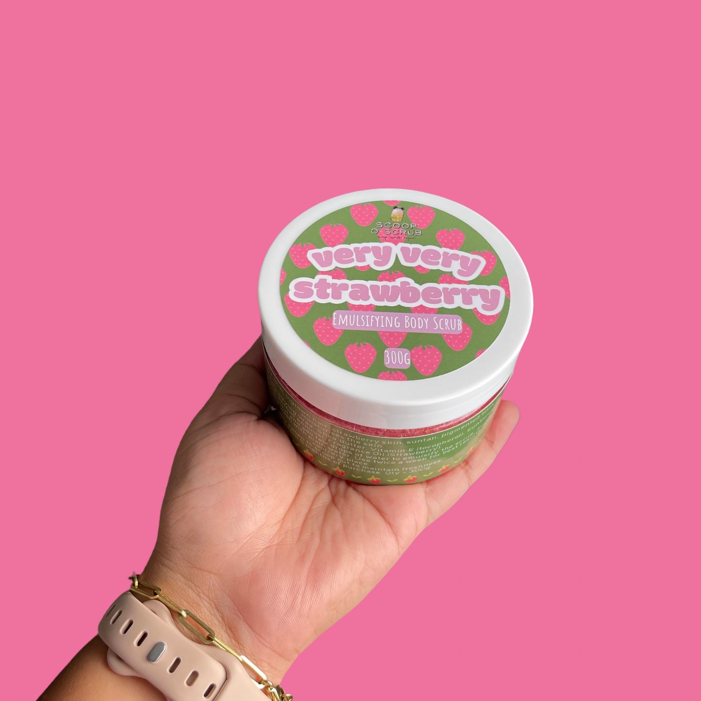 Very Very Strawberry - Emulsifying body scrub (new) - Scoop O Scrub