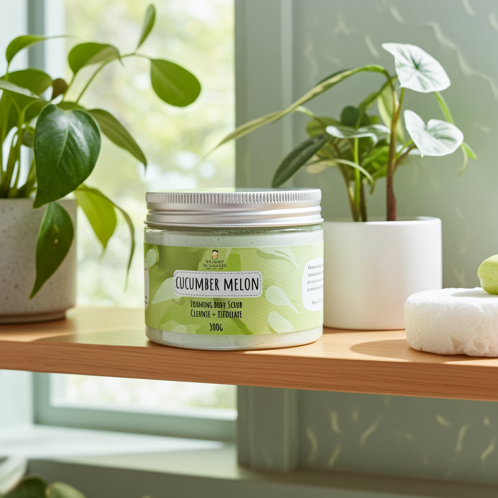 Cucumber Melon Foaming Body Scrub