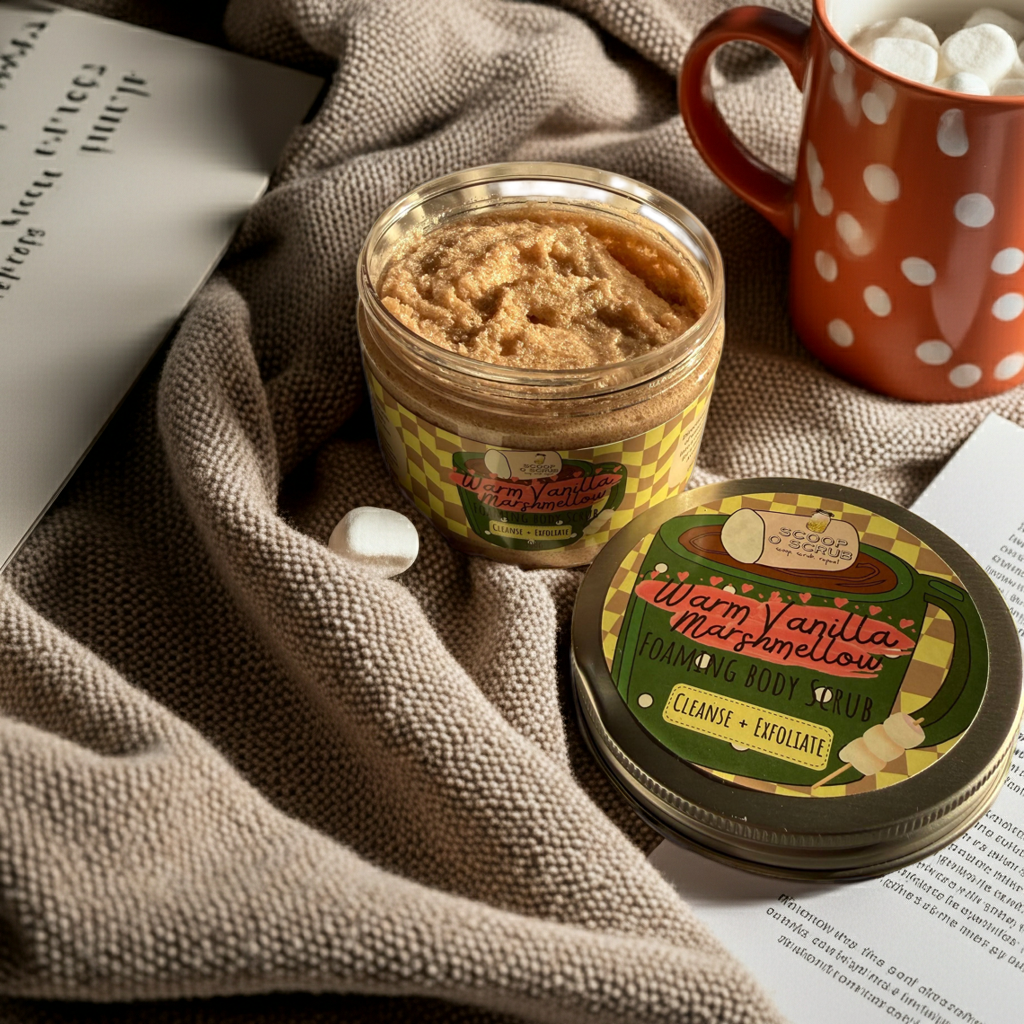 Warm Vanilla Marshmallow Foaming Body Scrub