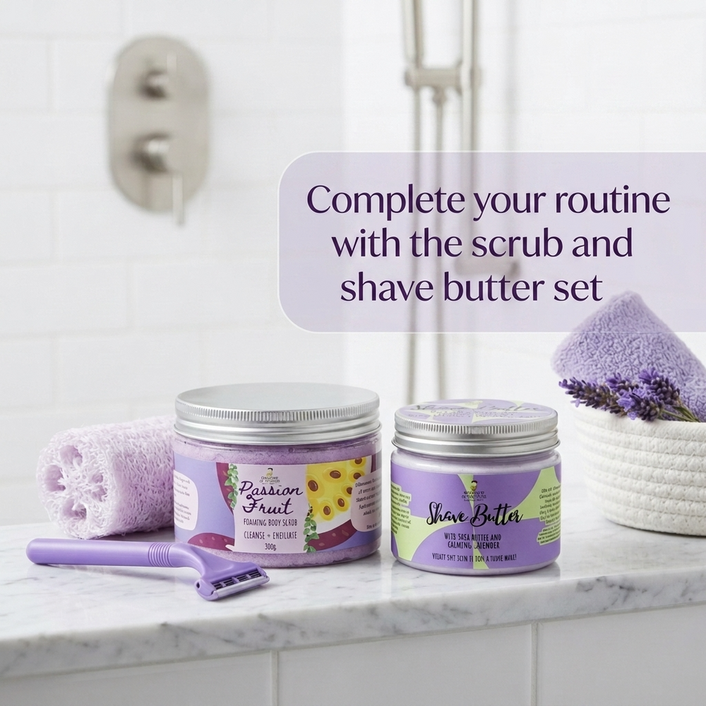 body scrub and shave butter set