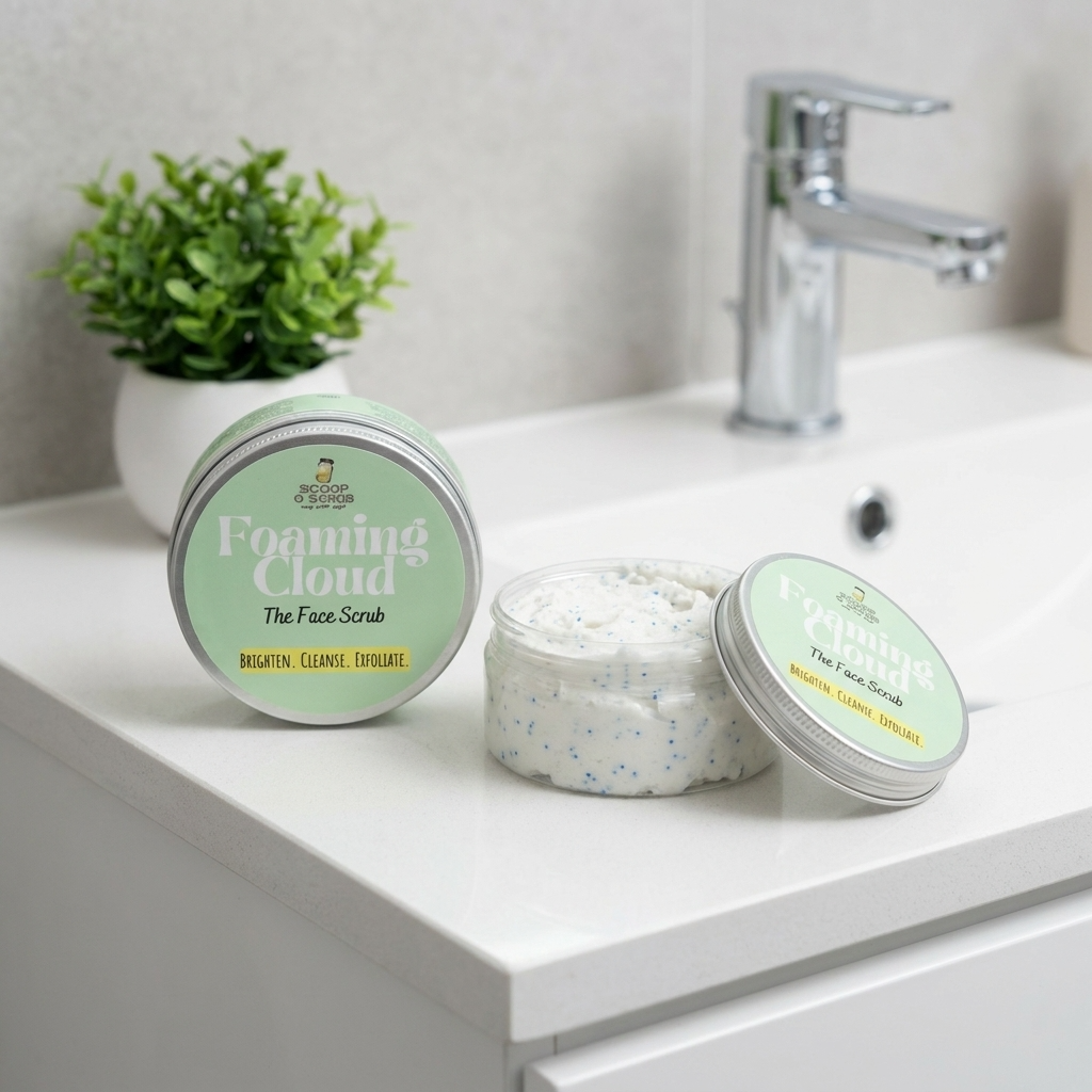 Floded Scrub Foaming Cloud - The Face Scrub – Scoop O Scrub